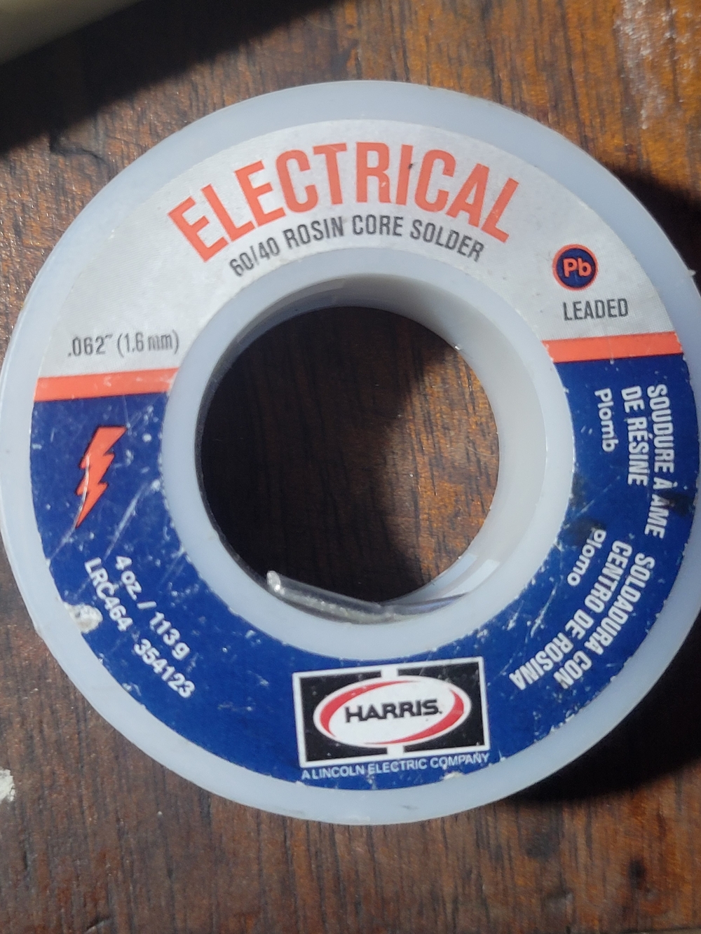 Harris Electrical 60/40 Rosin Core Solder - Blue/White